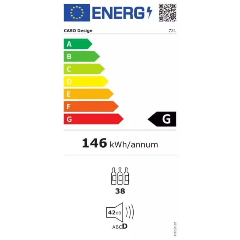 Vyno šaldytuvas Caso WineExclusive 38 Smart Compressor 00721