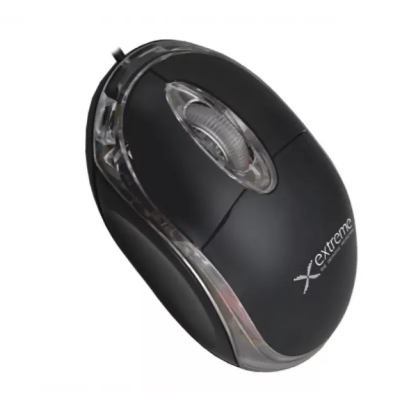 Laidinė optinė ambidekstrinė pelė EXTREME XM102K — 1000 DPI, USB Type-A, 1,2 m laidas, 3 mygtukai