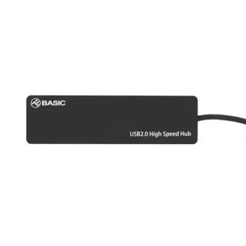 USB šakotuvas Tellur Basic 4 prievadų USB 2.0 – juodas, 4x USB-A