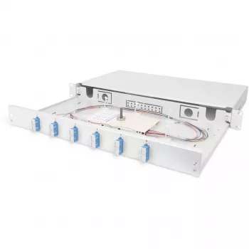 Skaidulinės optikos sujungimo dėžė Digitus DN-96320/9 SC OS2 51.5 cm Pilka