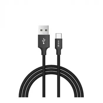 USB duomenų kabelių rinkinys Devia Pheez Series Micro — 3 vnt.: 25 cm, 1 m, 2 m — Juoda