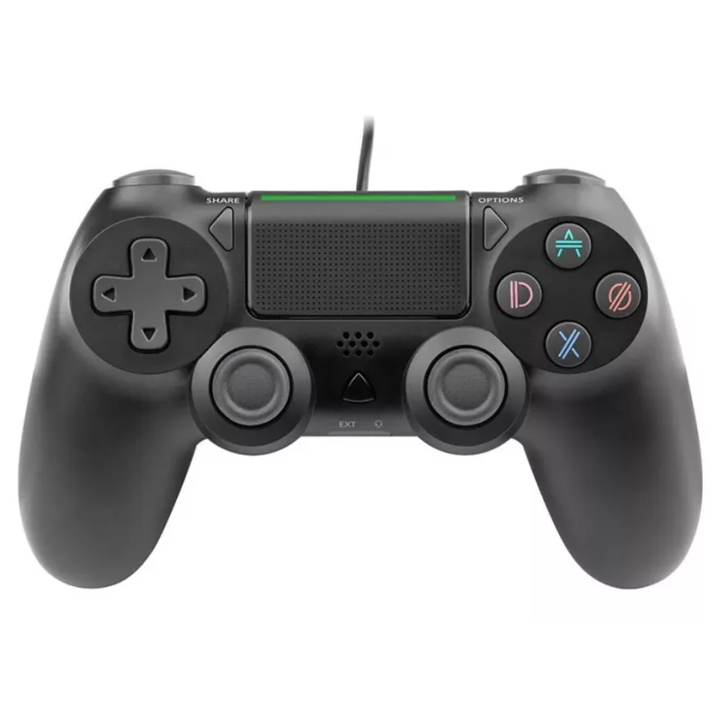 Laidinis žaidimų pultas TRACER SHOGUN PRO Black — 16 mygtukų, analoginis/digitalinis, 1,5 m kabelis, vibracija, PC/PS4/PS3