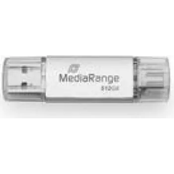USB atmintinė MediaRange 512GB USB 3.2 Gen 1 USB-A USB-C MR940-1