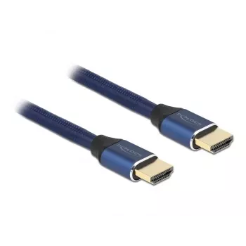 HDMI kabelis DeLOCK Ultra High Speed 48 Gbps 8K 60 Hz mėlynas 1 m