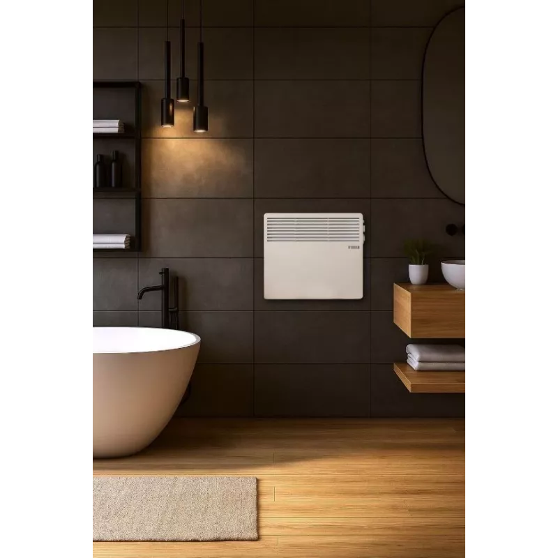 N'OVEEN CH3350 1000W elektrinis konvektorinis šildytuvas su termostatu, nešiojamas, montuojamas ant sienos