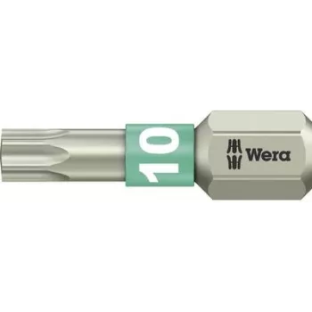 Wera TORX® antgalis T10, 25 mm, 6,3 mm (1/4 colio) šešiabriaunė mova