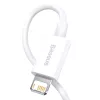 Baseus Superior Series laidas USB į Lightning, 2,4 A, 0,25 m (baltas)