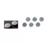 Magnetinis rinkinys Franken HM22CR/5 sidabrinis 5 vnt