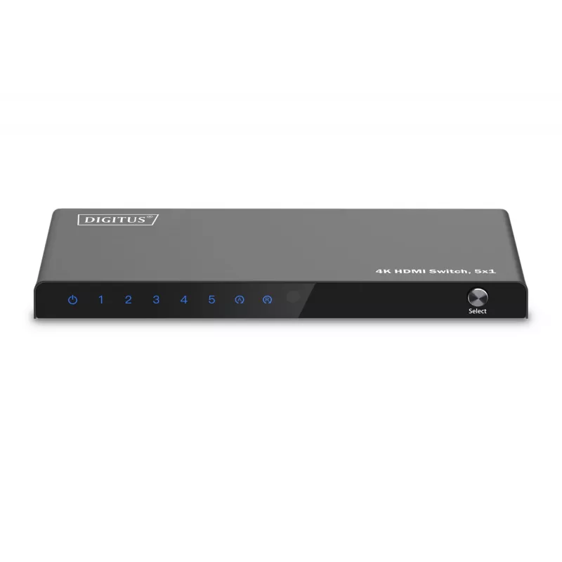 HDMI jungiklis DIGITUS DS-55332, 5x1, 4K@60Hz