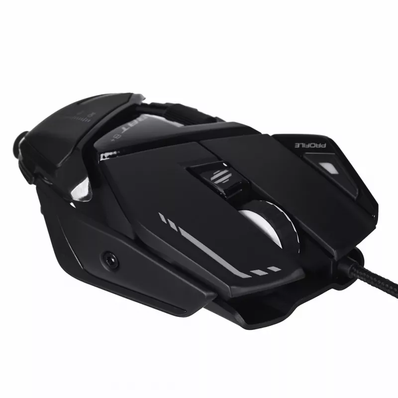Žaidimų pelė Mad Catz R.A.T. 8+ dešinei rankai, optinė, 16000 DPI, 11 mygtukų, USB Type-A, 145 g