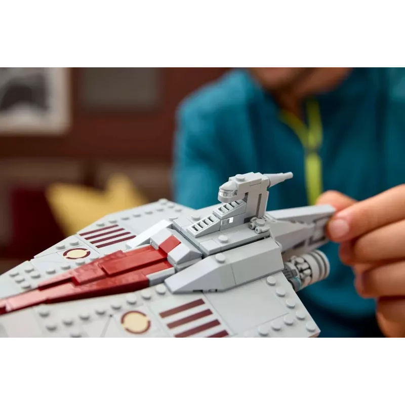LEGO Star Wars Acclamator klasės puolimo laivas rinkinys 75404 — statybos rinkinys, 450 dalių, demonstracinis modelis 130×150×230 mm