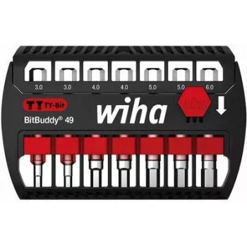 BitBuddy® TY bitų rinkinys Wiha 42114, 7 vnt., 49 mm