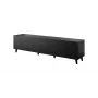 TV spintelė Cama Meble ETNA 200 x 42 x 52 cm, juoda matinė, medžio drožlių plokštės viršus