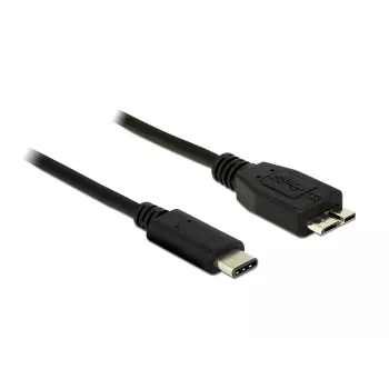 USB laidas DeLOCK 1 m USB 3.1 / USB 3.2 Gen 2 USB-C – Micro-USB B juodas