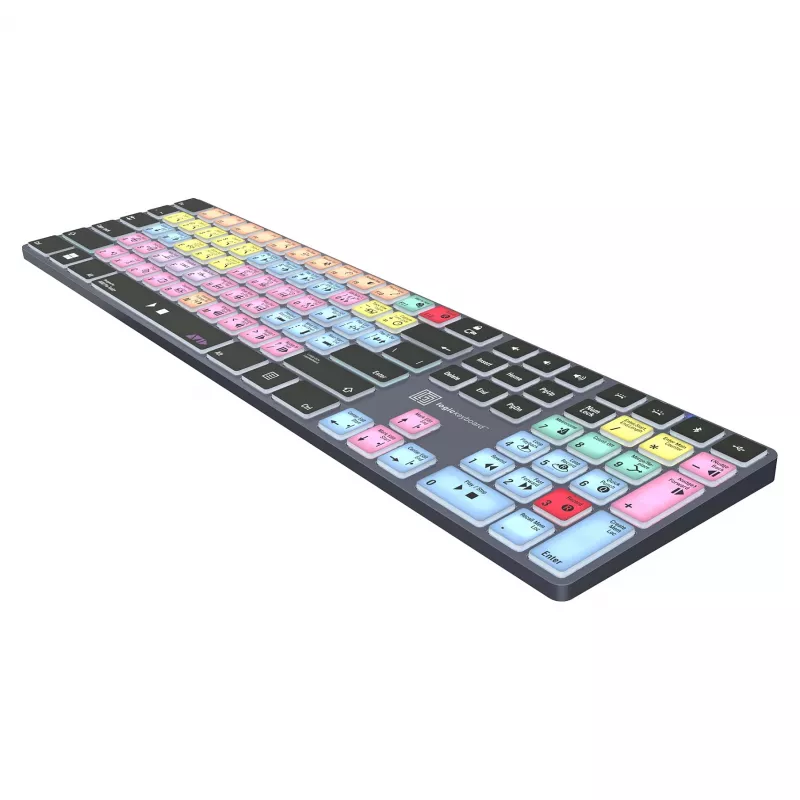 Mechaninio stiliaus pilno dydžio klaviatūra LogicKeyboard LKB-PT-TPC, USB + Bluetooth, QWERTZ vokiškas, juoda