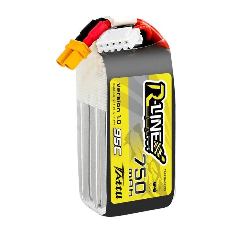 Tattu R-Line 750mAh 14.8V 95C 4S1P JST-XHR akumuliatorius