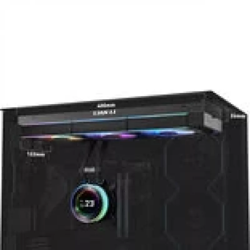 Lian Li GA II Hydroshift II LCD-C 360CL procesoriaus skysčio aušintuvas 360 mm, 12 cm ventiliatoriai, juodas