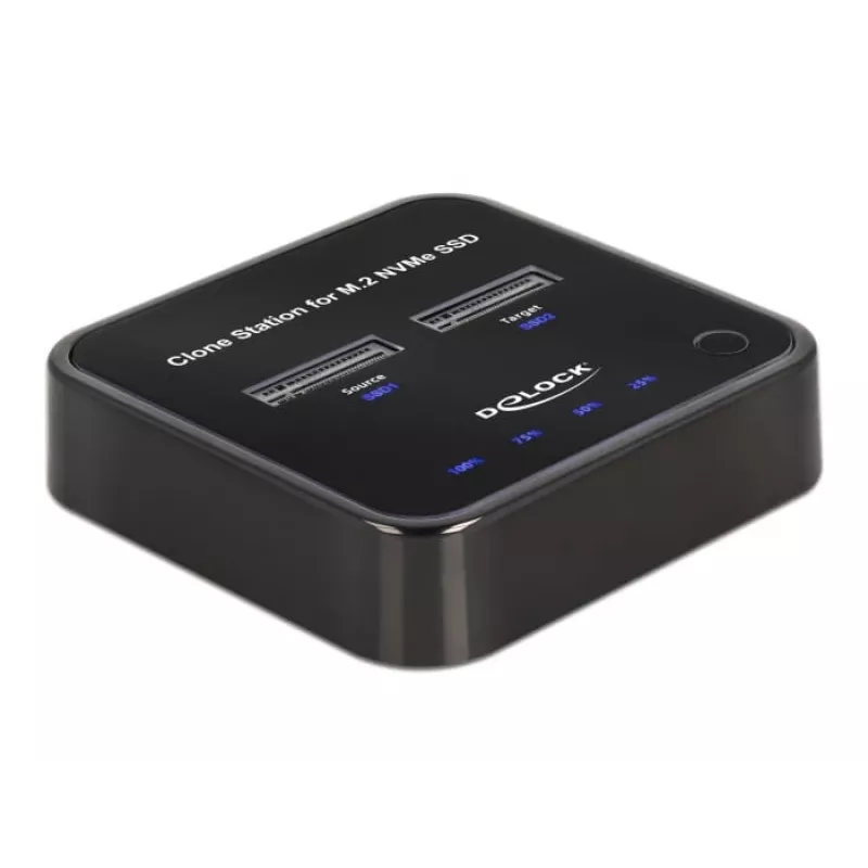 DeLOCK M.2 Docking Station 2 x M.2 NVMe PCIe SSD su klonavimo funkcija