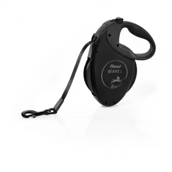 FLEXI Giant Tape Black Edition automatinis šuns pavadėlis 8 m