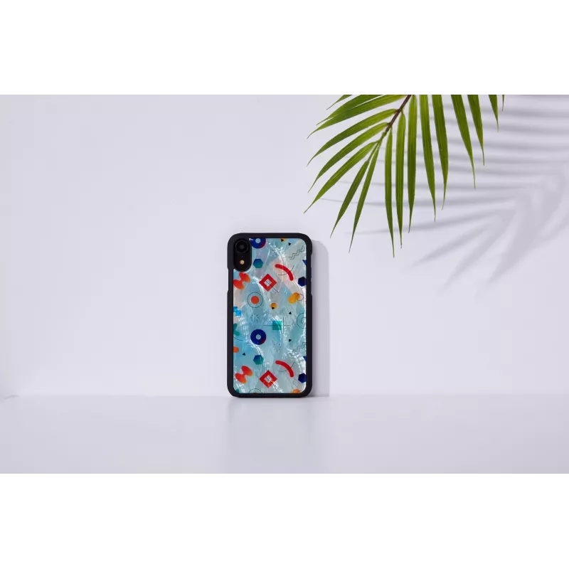 Apsauginis dėklas iKins iPhone XR – Black Poppin Rock dizainas
