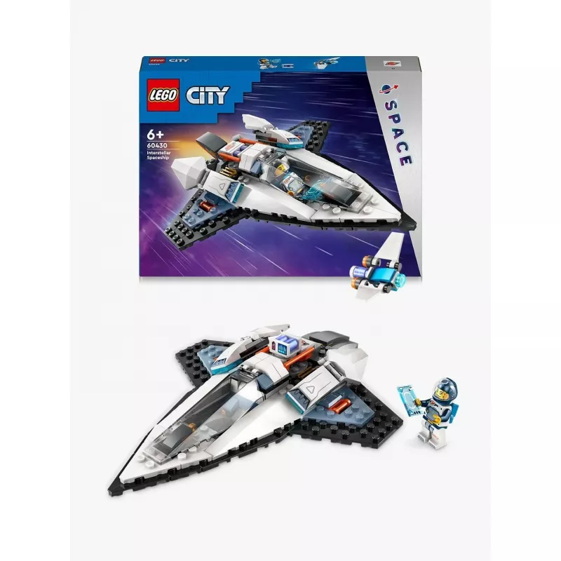 LEGO City 60430 kosminis laivas tarp žvaigždžių, kaladėlių rinkinys, 240 elementų, 1 žmogeliukas, nuo 6 metų