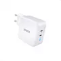Maitinimo adapteris CHOETECH Charger GaN 2x USB-C 100W PD PD6008