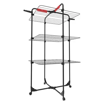Sieninis džiovintuvas VILEDA Mixer 3 Ultimate – plieninis, 30 m džiovinimo erdvė, sulankstomas, su ratukais, 131×93×71 cm
