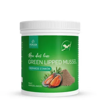 POKUSA RawDietLine Green Lipped Mussel papildas šunims ir katėms – 150 g