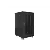 Stovimas 19 inch spintos stovas LANBERG FF01-6822-23B 22U, 1159×600×800 mm, IP20, ratukai, rakinamas, juodas