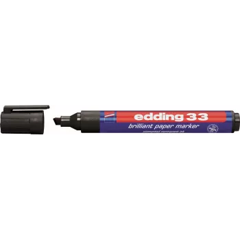 Nuolatinis žymeklis Edding 33 Chisel Tip juodas