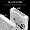 Ventiliatorius Corsair iCUE LINK RX140 MAX RGB 14 cm baltas 2 vnt. 300-1600 RPM
