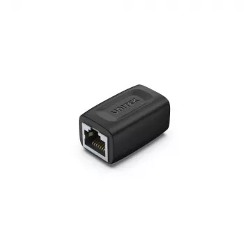 Lyties keitiklis Unitek A1026BK RJ-45 moteriškas į moterišką Cat7 1 Gbit/s juodas