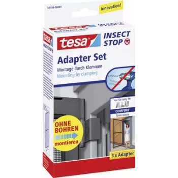 Adapterių rinkinys tinkleliui nuo vabzdžių Tesa 55193-03, skirtas Alu Comfort