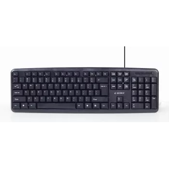 Gembird KBS-UO4-01 Klaviatūra ir pelė biurui USB QWERTY JAV anglų juoda