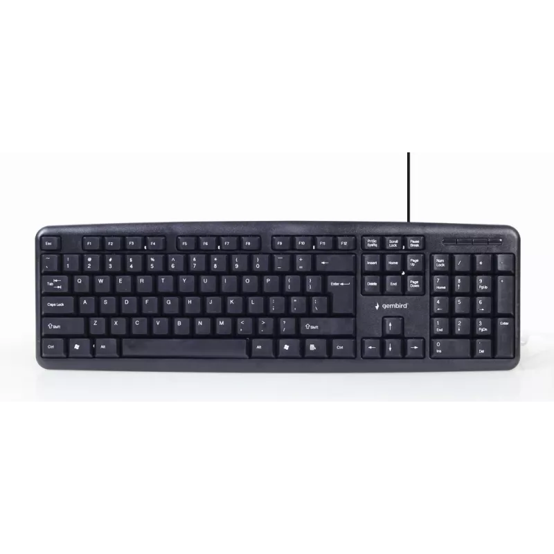 Gembird KBS-UO4-01 Klaviatūra ir pelė biurui USB QWERTY JAV anglų juoda
