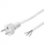 Wentronic Goobay Įžemintas maitinimo kabelis savo surinkimui, 1,5 m, Baltas - Type F (CEE 7/7) > laisvi galai (51328)