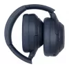 Ausinės Sony WH1000XM4L.CE7, uždengiančios ausis, laidinės ir belaidės (Bluetooth, USB-C), mėlynos, lankeliu ant galvos