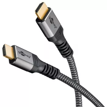 Goobay 65263 HDMI kabelis 5 m HDMI A tipo (standartinis) pilkas (65263)