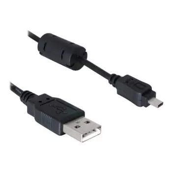 DeLOCK USB kabelis 1,83 m juodas vyriškas/moteriškas, nikeliuoti kontaktai