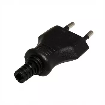 Bachmann 900.002 kištukinis elektros kištukas, juodas, 2P