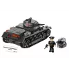 Konstrukcinis rinkinys Cobi Panzer I Ausf. B – 654 detalės, detalaus tanko modelio rinkinys