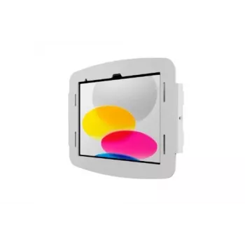 Compulocks iPad 10,9 colio 10-os kartos Space Enclosure Wall Mount White – užrakinamas aliumininis dėklas su sukama rankena