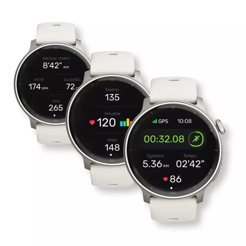 Išmanusis laikrodis Stelio Activ GPS 46mm sidabrinis STSWA101SR, GPS, 46 mm korpusas