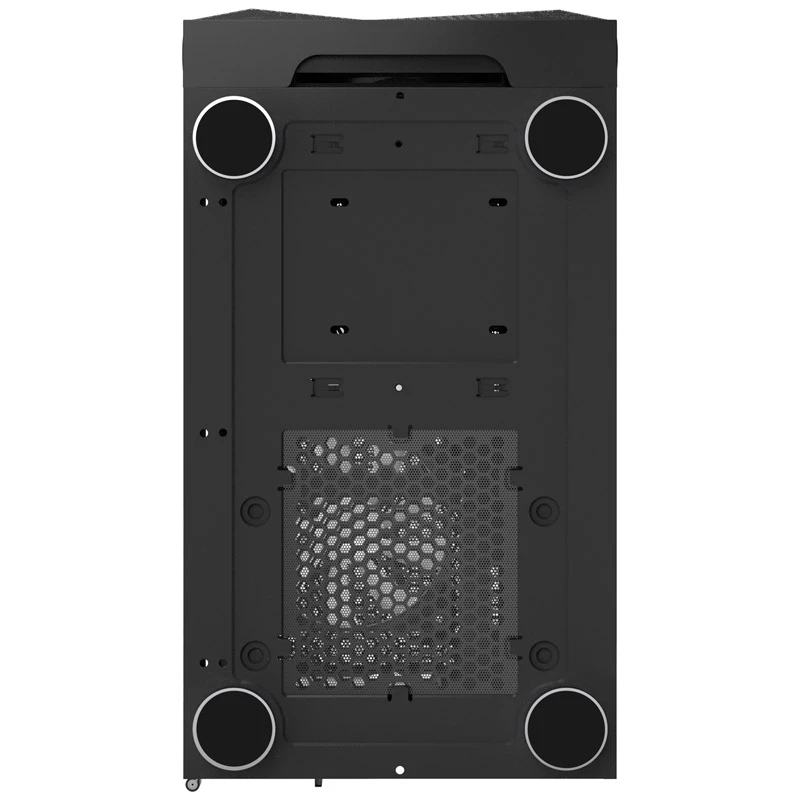 MONTECH X3 X3MESH-BK juodas MIDI Tower kompiuterio korpusas su tinkliniu priekiniu skydeliu