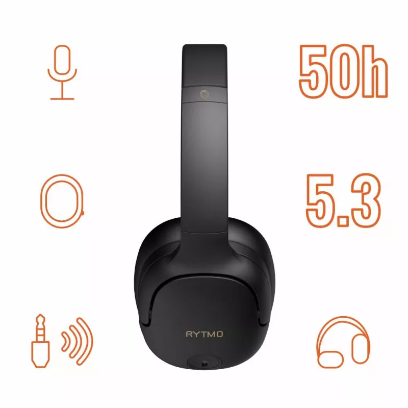 Ausinės Manta HDP1001BK Rytmo Elegance juodos