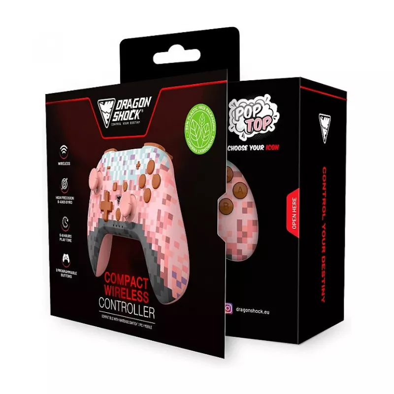 Dragonshock valdiklis Poptop Wireless Cubes rausvas jungiklis