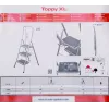 Krause sulankstomas laiptelis Toppy XL sidabrinis