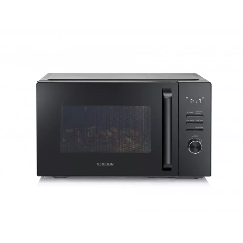 Kombinuota mikrobangų krosnelė SEVERIN MW 7798, ant stalviršio, 29 L, 900 W, juoda, 315 mm besisukantis padėklas