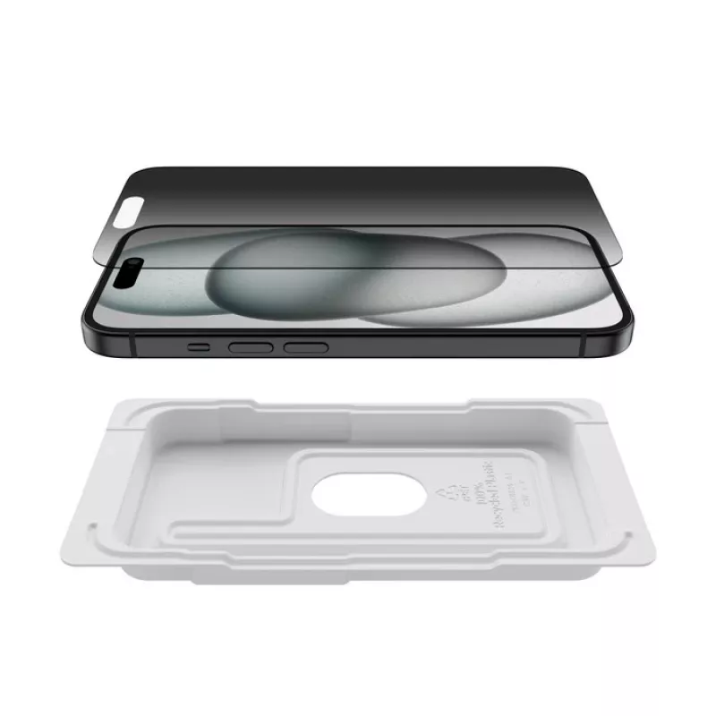 Belkin ScreenForce InvisiGlass Privacy apsauginis stiklas iPhone 16