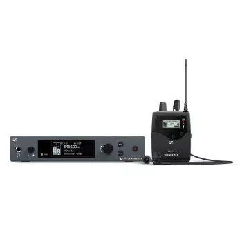 Belaidė ausinė stebėjimo sistema Sennheiser EW IEM G4-A — UHF 516–558 MHz, kūno imtuvas, siųstuvas, OLED/LCD, 16 Ω, 4–6 h veikimo laikas